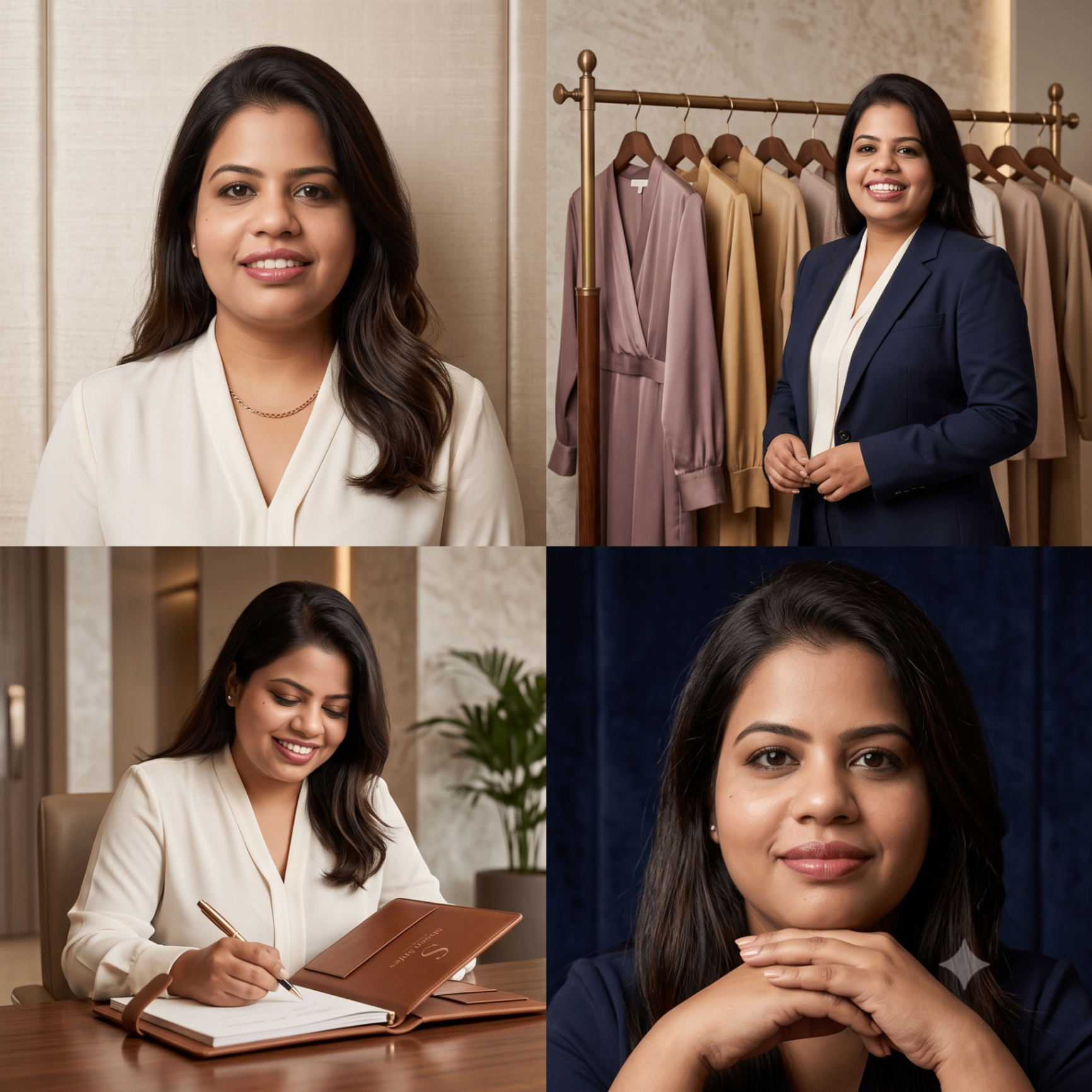 Firdaus Pal at the Sheen Styles boutique — styling, fabric selection and design work